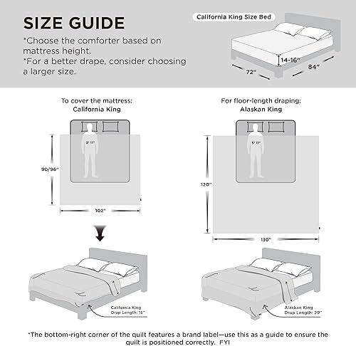 Vista 326 de Bedsure Relleno de edredón – Edredones acolchados de gran tamaño King, edredón para todas las estaciones, ropa de cama alternativa de plumón suave