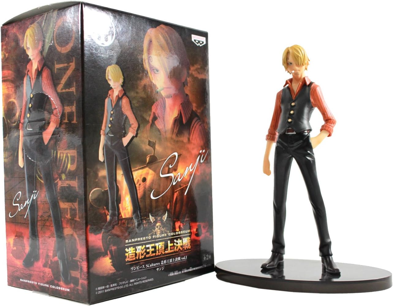 One Piece Banpresto Scultures Colosseum Figure - 48020 - 6" Sanji
