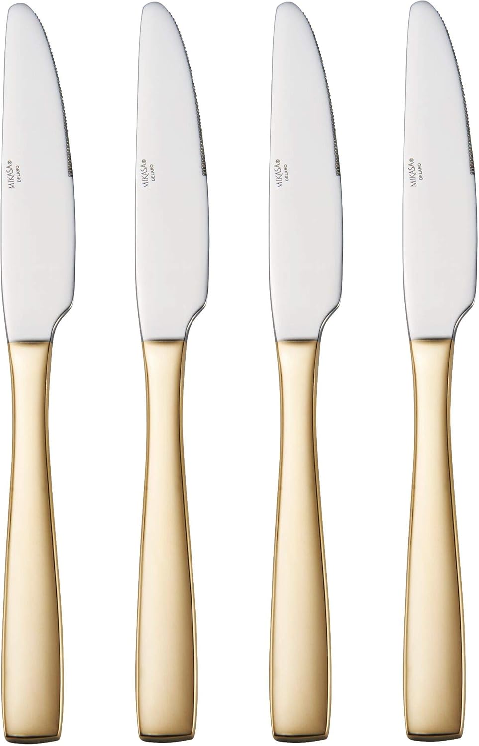 Mikasa Delano Gold Plated 20-Piece Stainless Steel Flatware Set, Service for 4