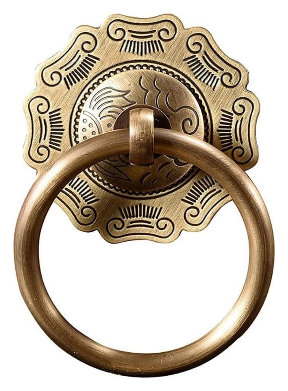 VOPLIVAT Vintage Brass Cabinet Drawer Pulls, Brass Drawer Cabinet Knobs Kitchen Door Pulls Furniture Hardware