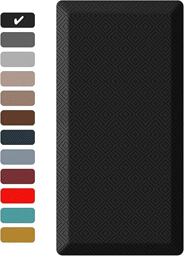 Ophanie - Alfombrilla de cocina de 34 de pulgada de grosor, antifatiga, acolchada, impermeable, para oficina, hogar, fregadero, parte inferior