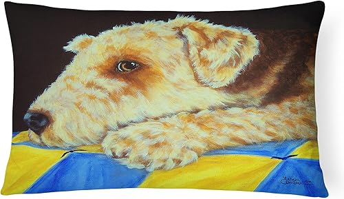 Miniatura 5 de Caroline's Treasures AMB1318PW1216 Almohada decorativa de tela de lona de husky siberiano de Navidad, lavable a máquina, almohada decorativa para