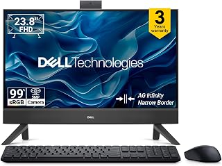 Dell 24 All-in-One|14th i3-100U, 8GB RAM DDR5 512GB SSD,Intel Graphics|23.8" FHD AG,IPS, 99% SRGB|Win 11+MSO'24+O365|Molde... Price In India