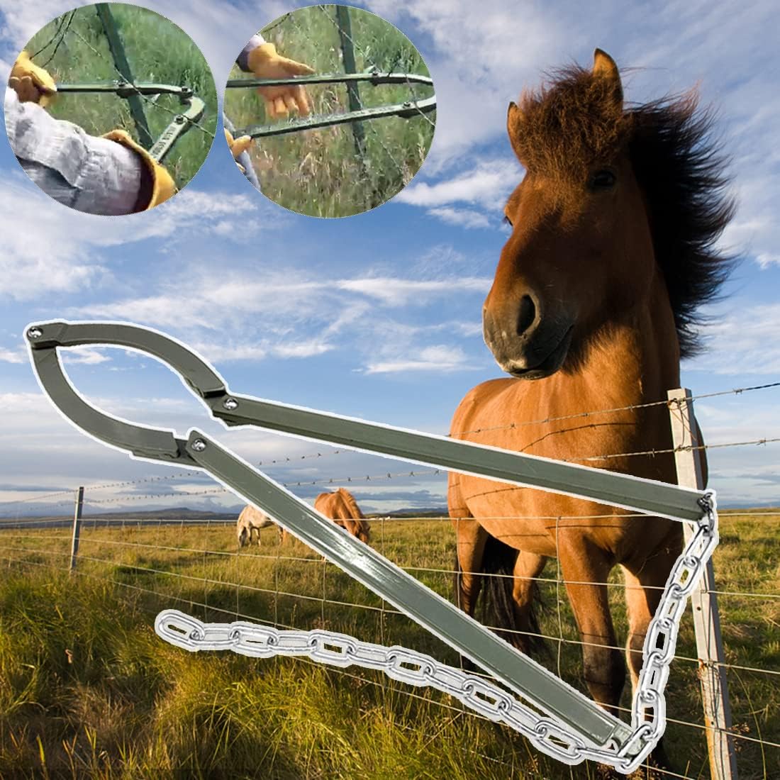 Texas Fence Fixer Fence Stretcher Tool, Iron Garden