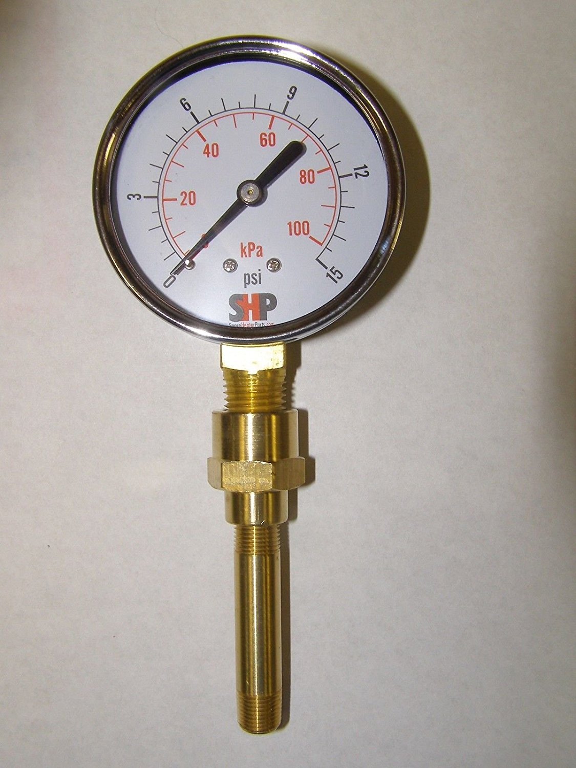 HA1180 LARGE 2.5 Face Heavy Duty Air Gauge 0-15 psi Reddy Master Remington