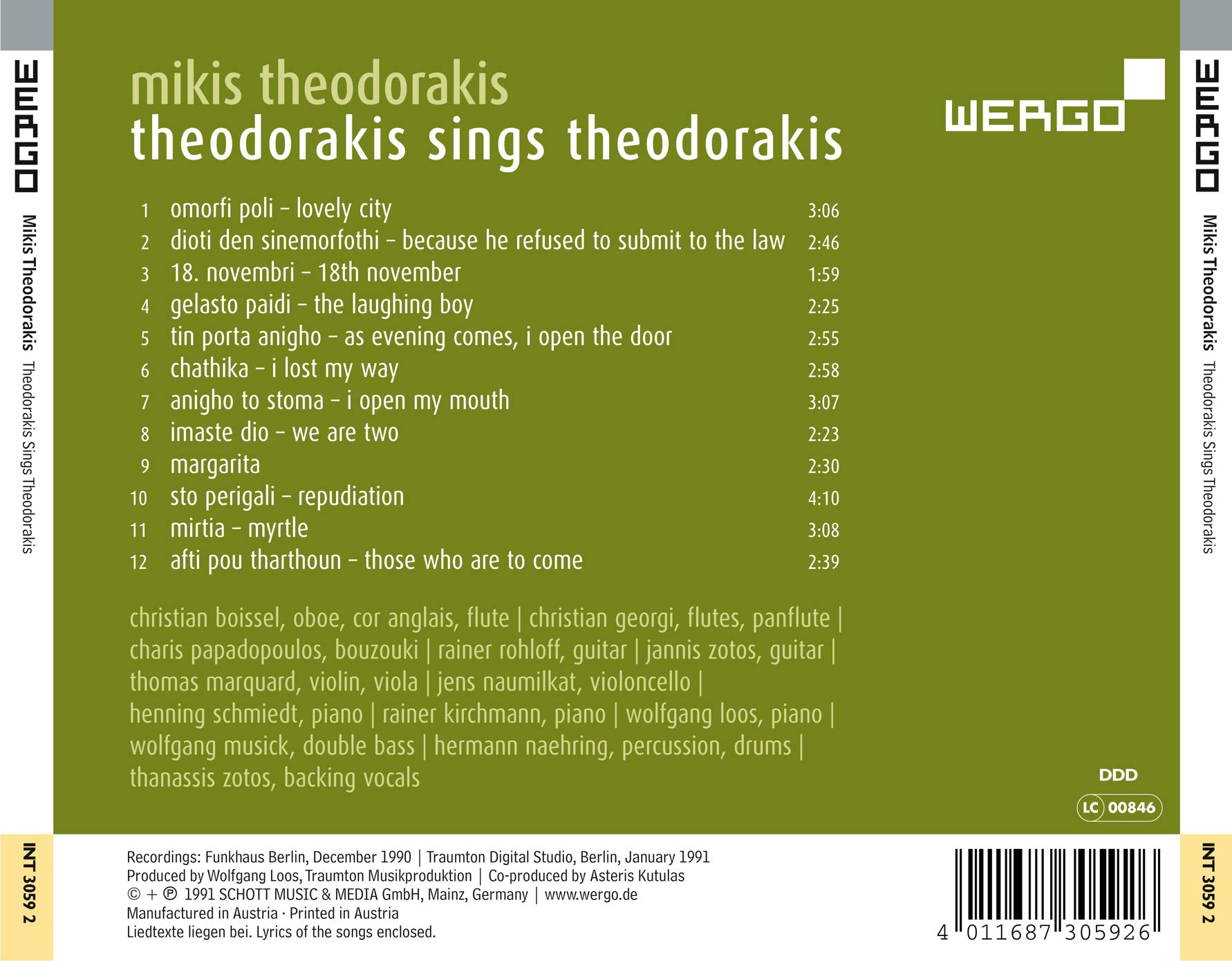 Theodorakis chante Theodorakis