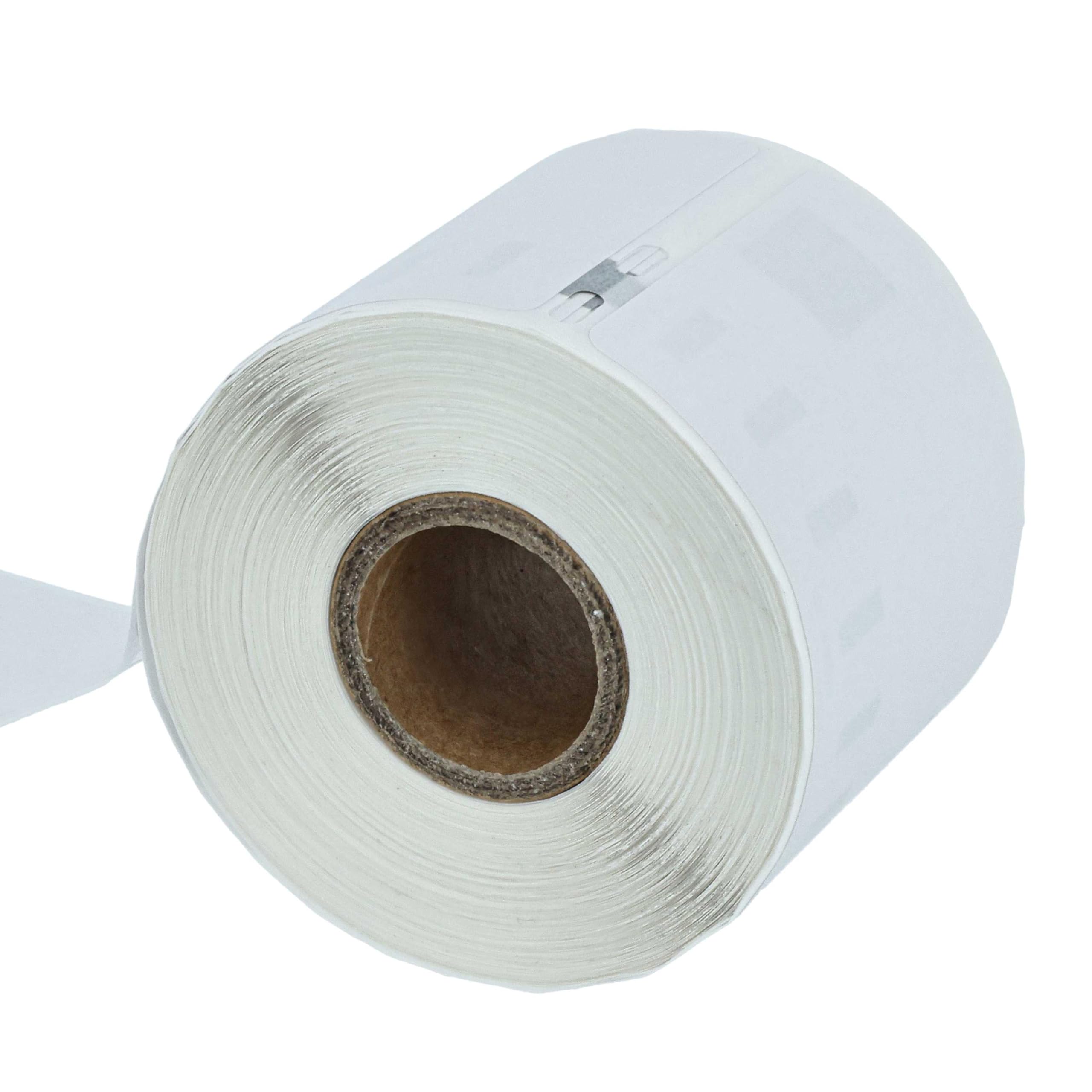 vhbw 50x rotolo etichette 54mm x 70mm (320 etichette) compatibile con Dymo LabelWriter 400 Turbo, EL40, EL60 Turbo etichettatrice bianco