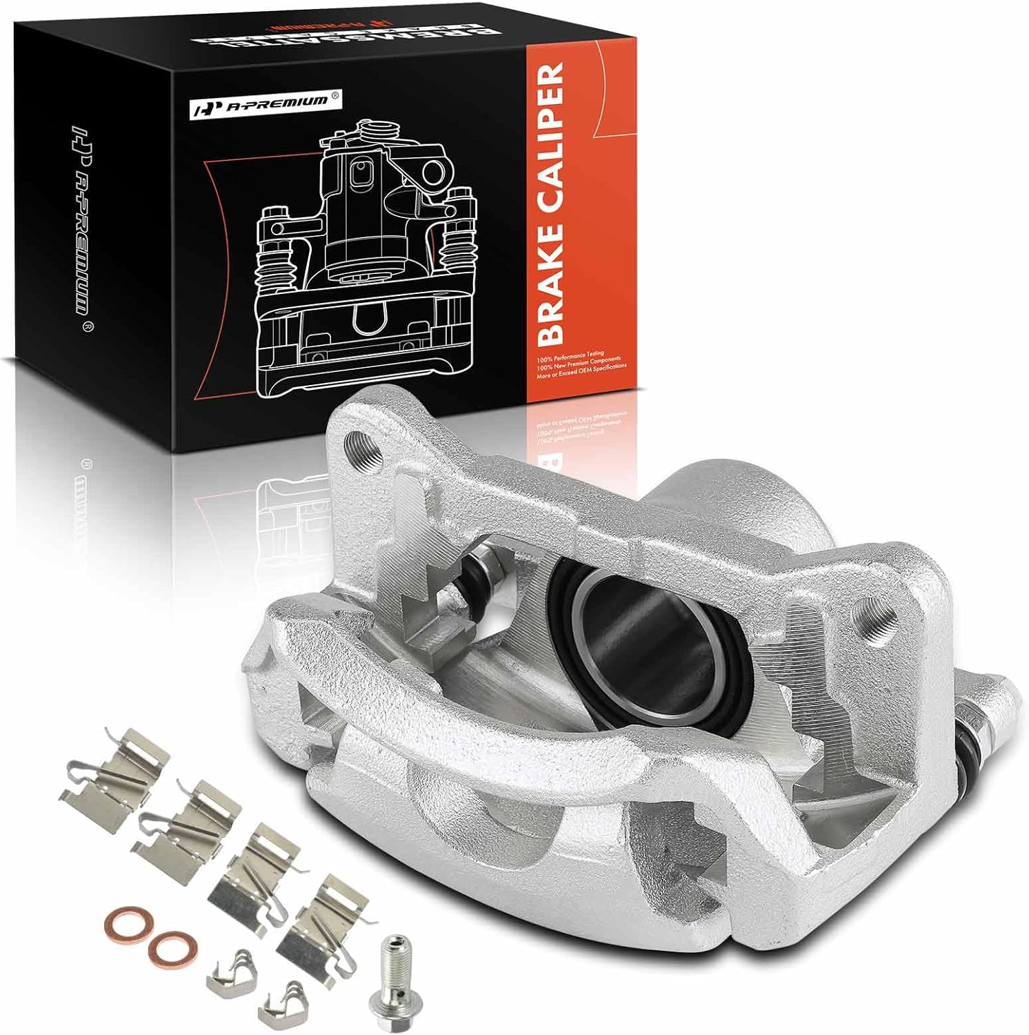 A-Premium Disc Brake Caliper Assembly with Bracket Compatible with Mazda 3 2014-2016 2.0L only, 3 Sport 2014-2016 2.0L only - Front Left Driver Side