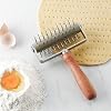 Roller Docker with Spikes Stainless Steel Wooden Handle Pizza Needle Roller for Pie Pastry