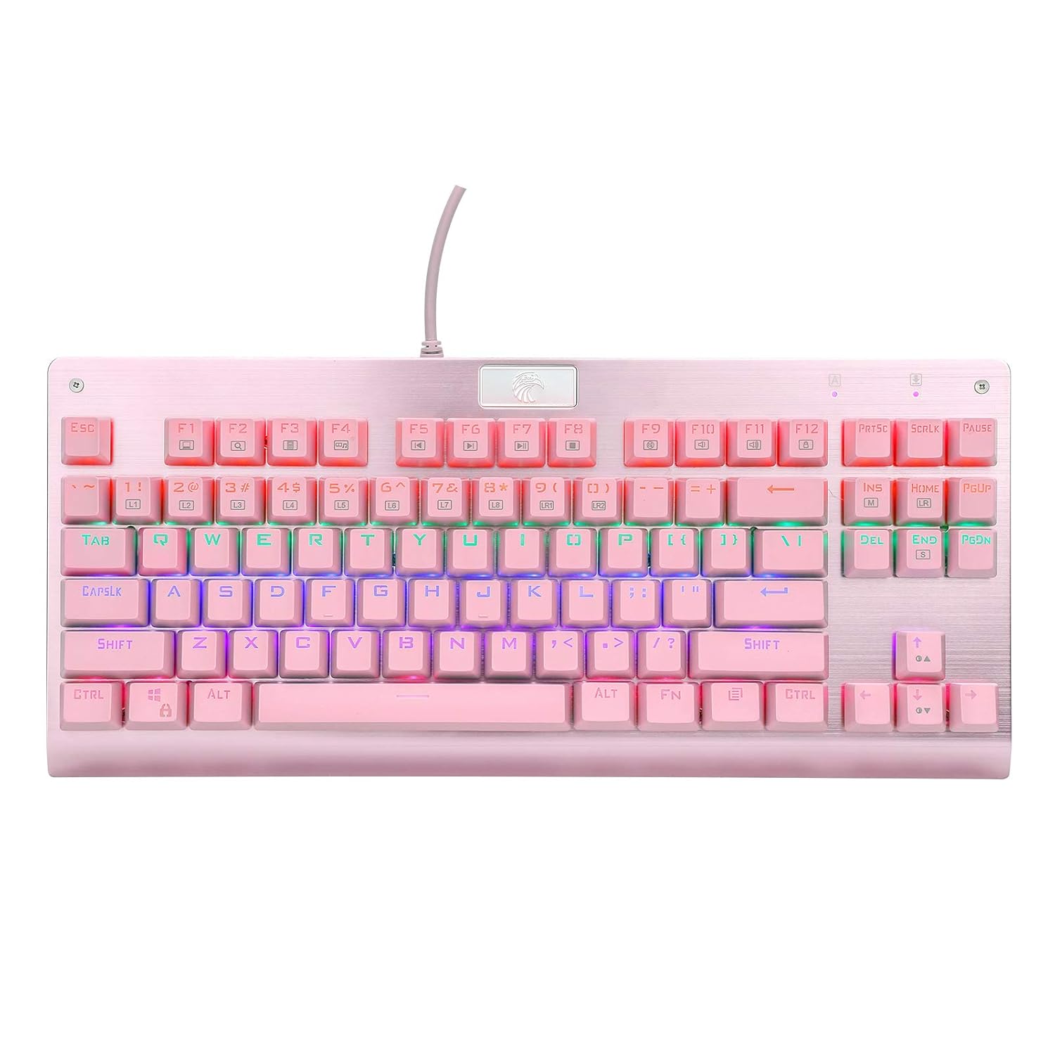 chuangquan EYOOSO Z77 Mechanical Red Switch Keyboard Rainbow LED
