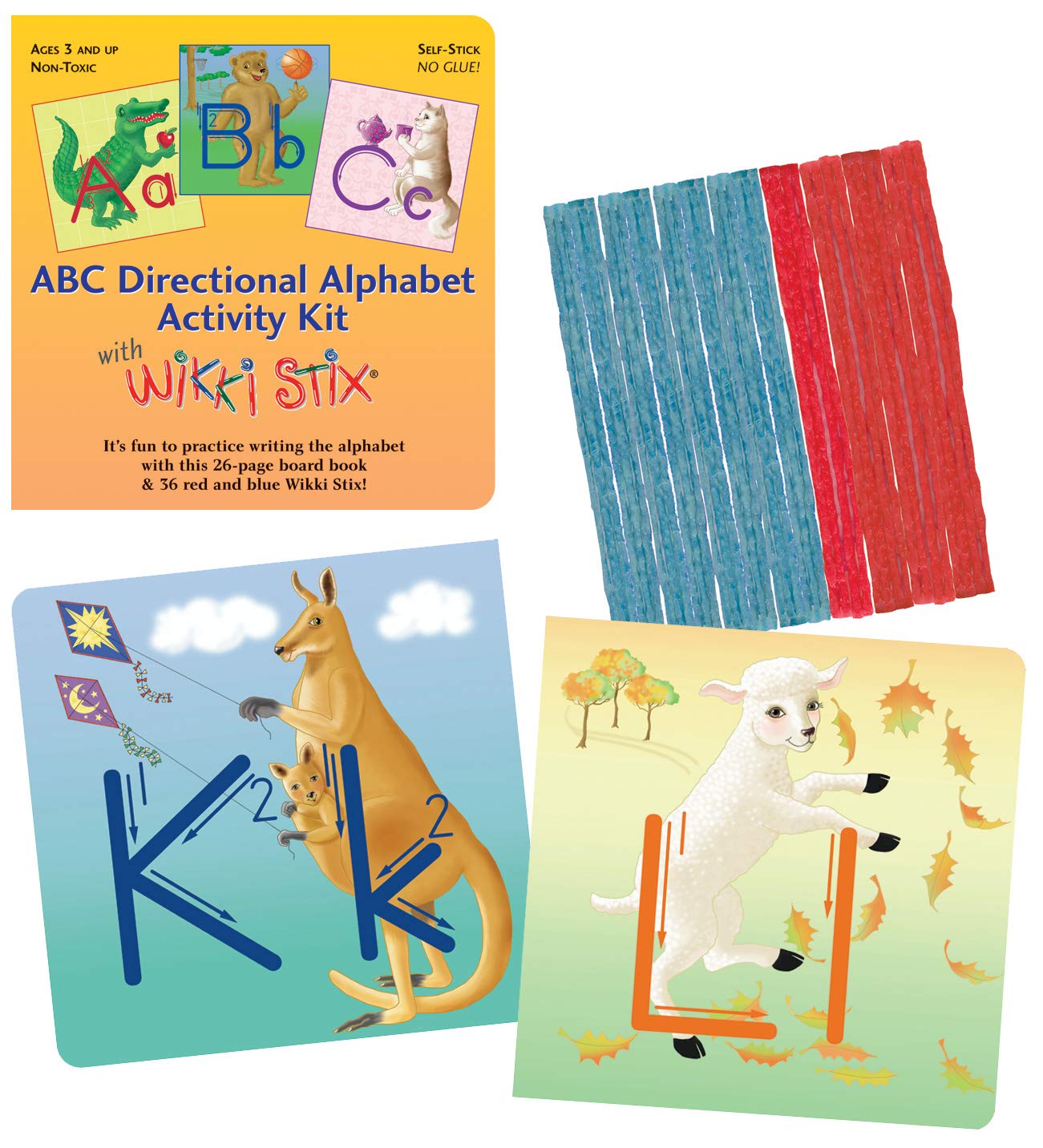 ABCstuff - Wikki Stix Directional Alphabet Cards Activity Kit
