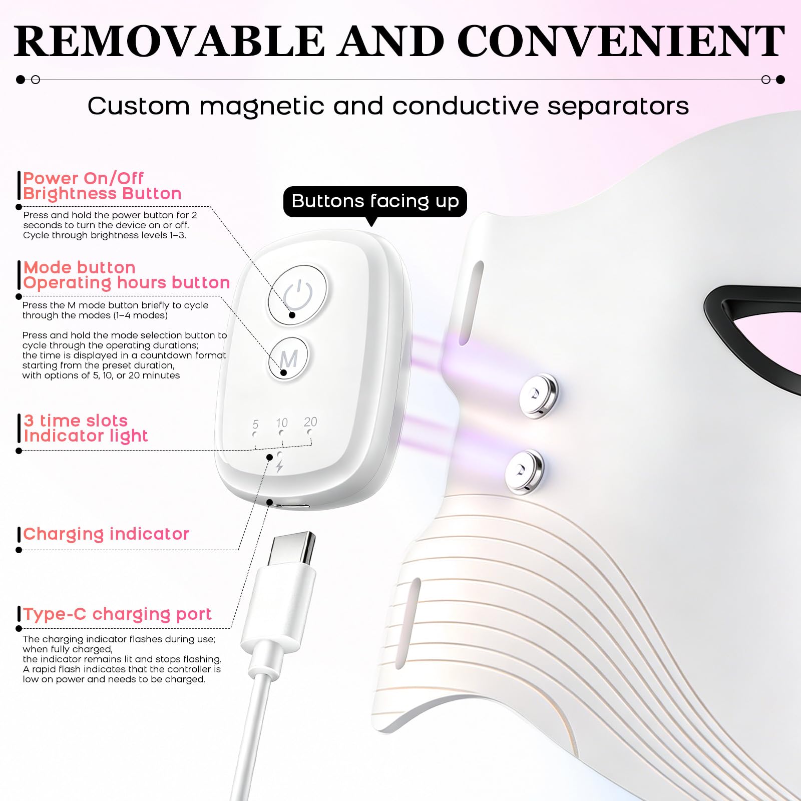 Maschera LED Viso con Luce Rossa e Infrarossi 850nm, Maschera Viso LED Morbida in Silicone con 252 LED e 4 modalità, Terapia con Luce Rossa e Blu per Il Viso per Tutti i Tipi di Pelle