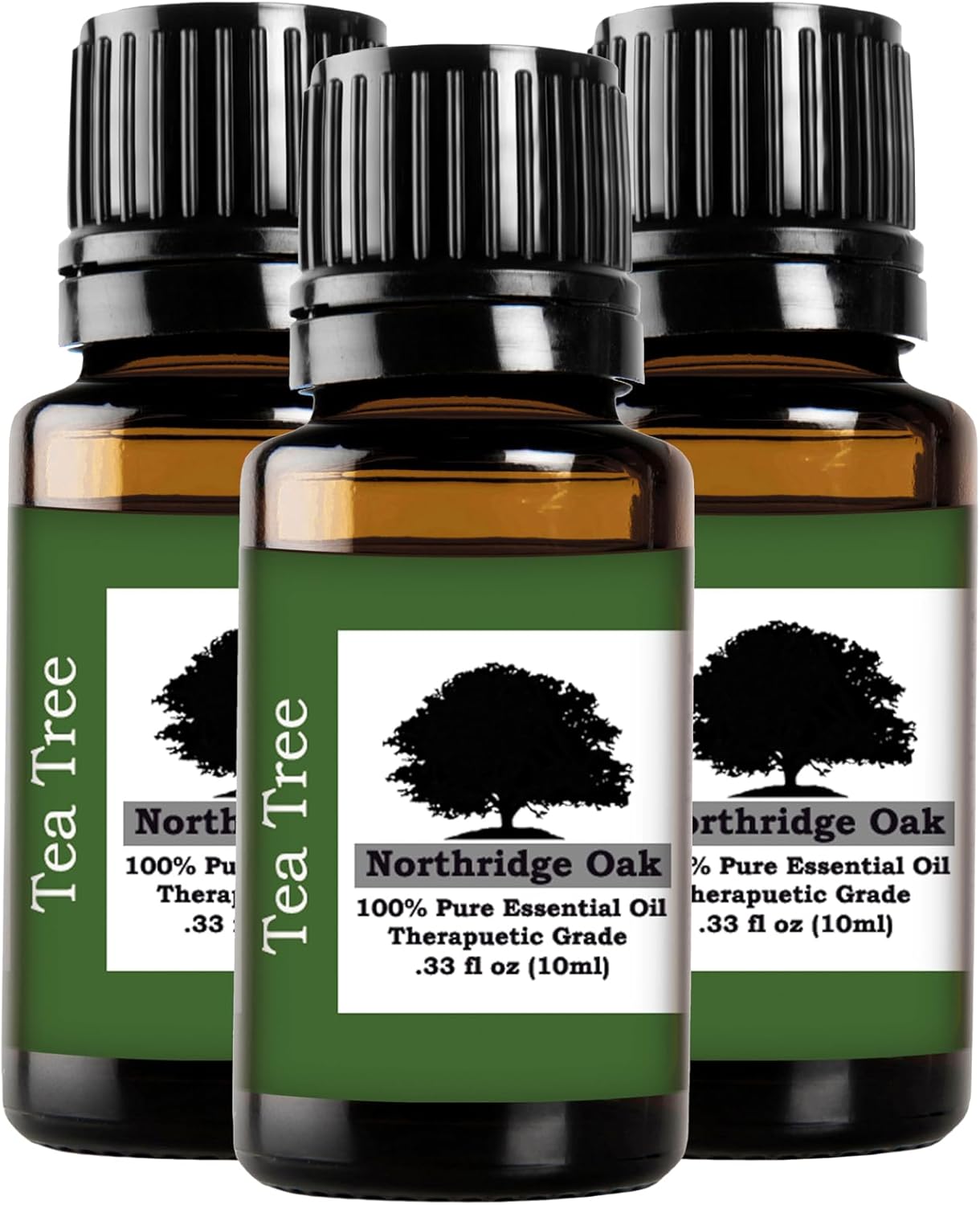 100% Pure, Undiluted Tea Tree Essential Oil - 3 Pack - Therapeutic Grade Melaleuca alternifolia Vitality-Boosting Tea Tree Oil for Aromatherapy