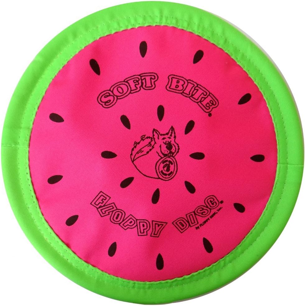 Elenest "USA", Melon, Soft Flying Disc Toy for Dogs, 7 inch