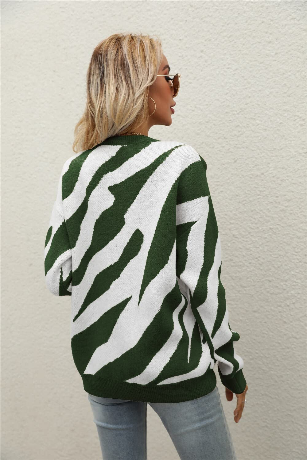 Sweter damski sweter damski sweter dzianinowy sweter damski modny sweter długi rękaw top jesień zima modny sweter dzianinowy ciepły sweter oversize