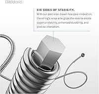 Vista 4 de D'Addario NB1152 cuerdas de guitarra acústica de bronce de níquel, luz personalizada, paquete de de 1