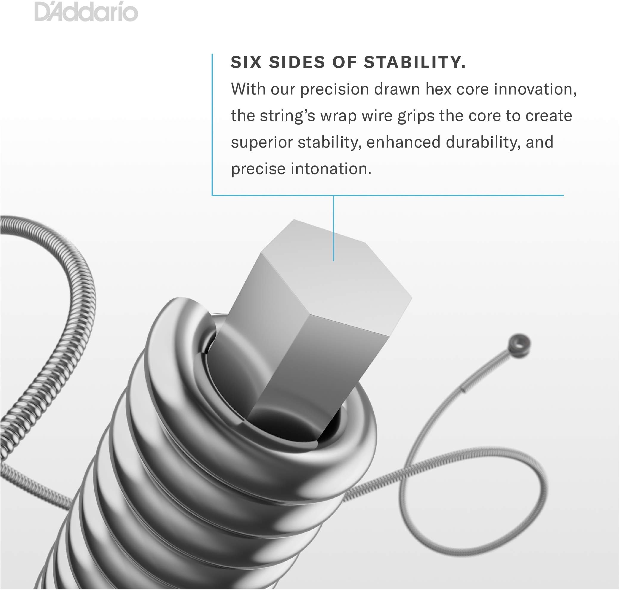 D'Addario EJ10 Bronze Acoustic Guitar Strings, Extra Light, 10-47 (Pack of 5)