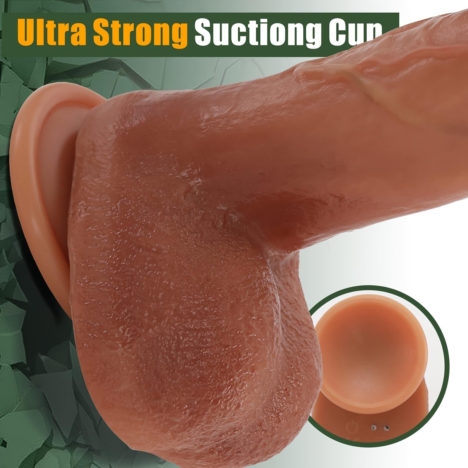 Dildo di Sumeber per donne con funzione di urtoDildo vibratore, 23cm Silence 8 telescopio e 8 vibrazioni, 42 ℃ donne grande pene anale Sextoysets per realistici vibratori punto G