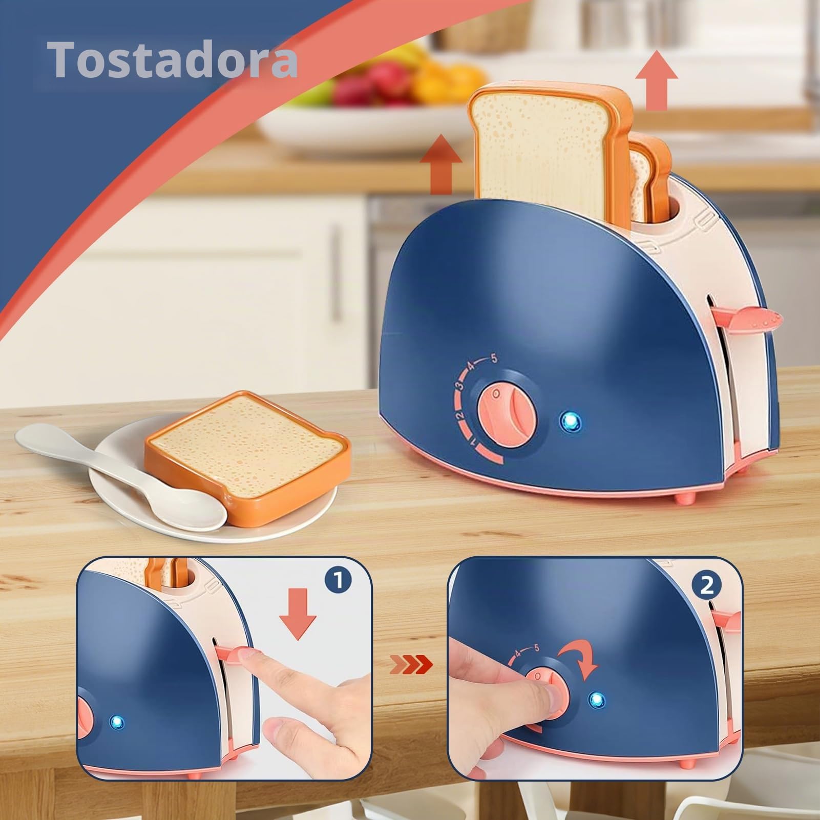 cocinita Infantil como Regalo cumpleaños niños, Cocina Juguete con Juguetes niña, Juguetes niños 2 3 4 5 6 7 8 años