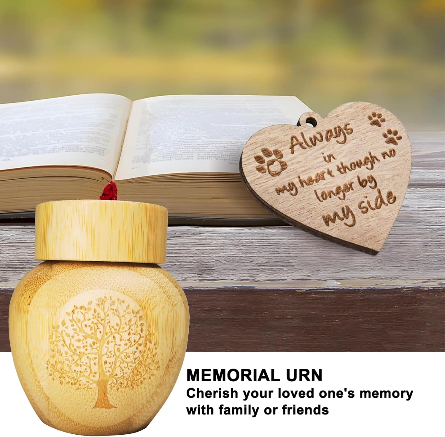 Mini Scattering Urns for Human Ashes, 2.1''x2.6'' Biodegradable Tubes with Tree of Life Pattern Engraved (Set of 2) - Image 5