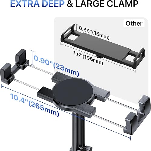 Miniatura 30 de Miracase Soporte universal para teléfono para automóvil, [versión mejorada] Soporte ajustable de cuello largo para auto, soporte para teléfono