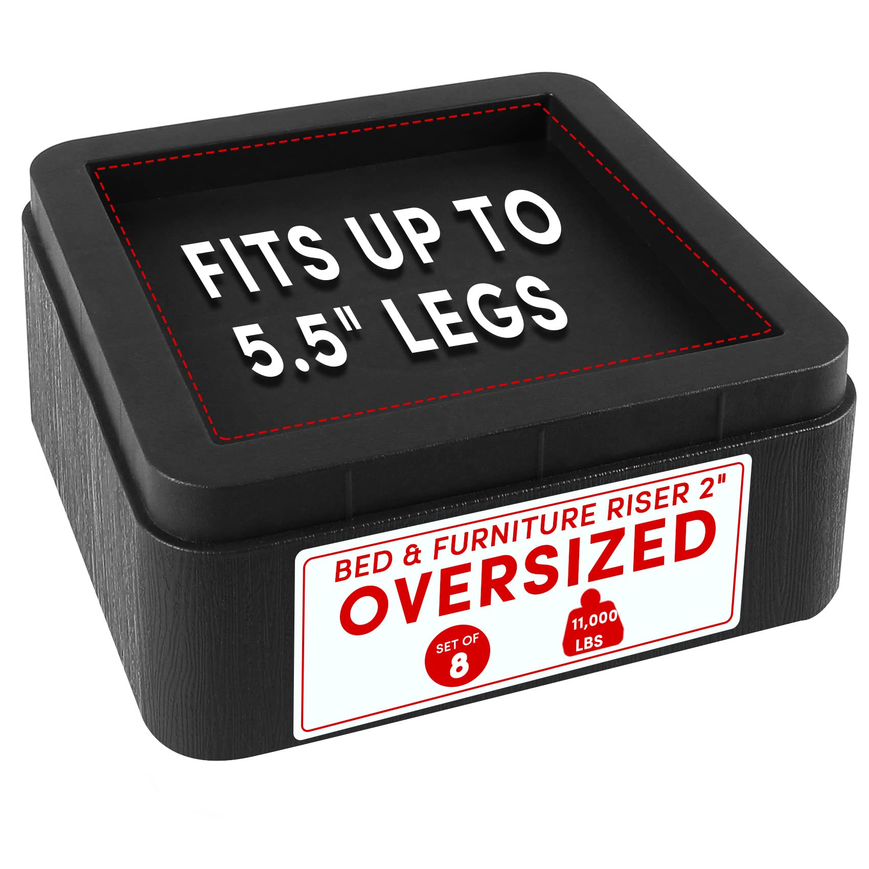 Raise Your Bed or Sofa - DEDU Bed Risers -8