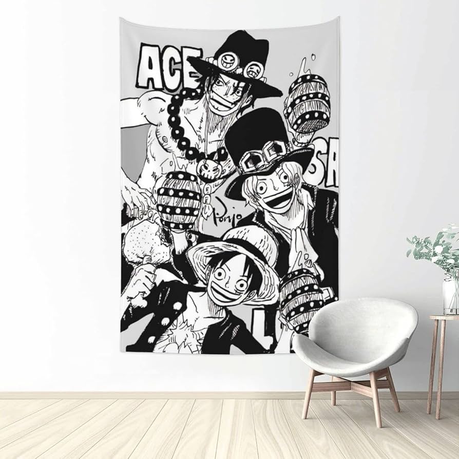Amazon.co.jp: ONE PIECE ワンピース エース タペストリー
