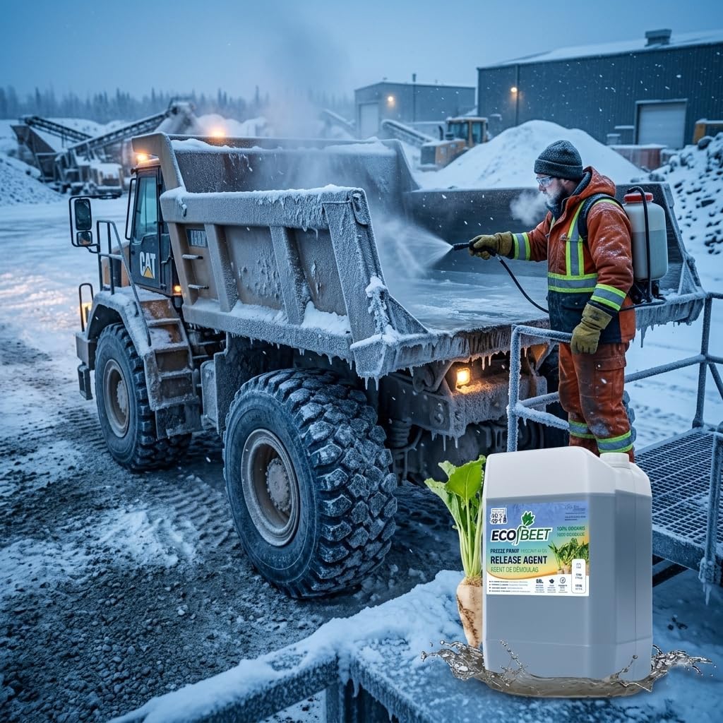 ECO Beet Release Asphalt & Concrete Release Agent - Prevent Sticking, Clumping and Freezing of Material - Beet Sugar Based Lubricant - 15 Litre Jug (4 gallons)