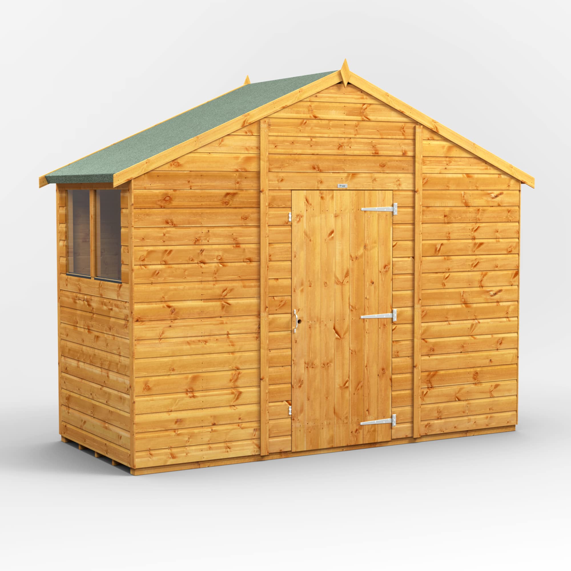 POWER High Grade Premium Apex Garden Wooden Shed with Security Features, PVC Window Sills, Door & Window Flexibility, made from Extra Thick Timber & Toughened Glass — view 31