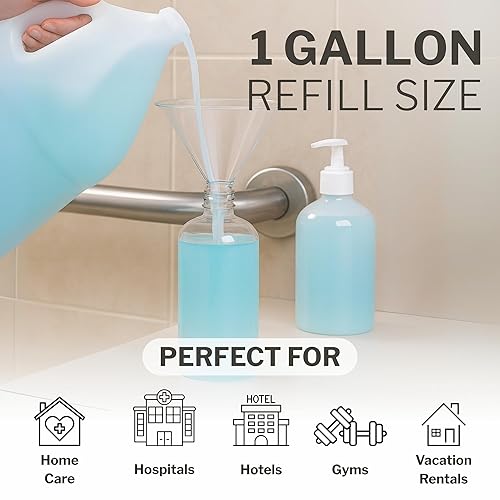 Miniatura 5 de McKesson Body Wash and Shampoo - 1 Gallon Bulk Refill Full Body Wash with Aloe, Summer Rain Scent - Sensitive Skin & Hair 2‑in‑1