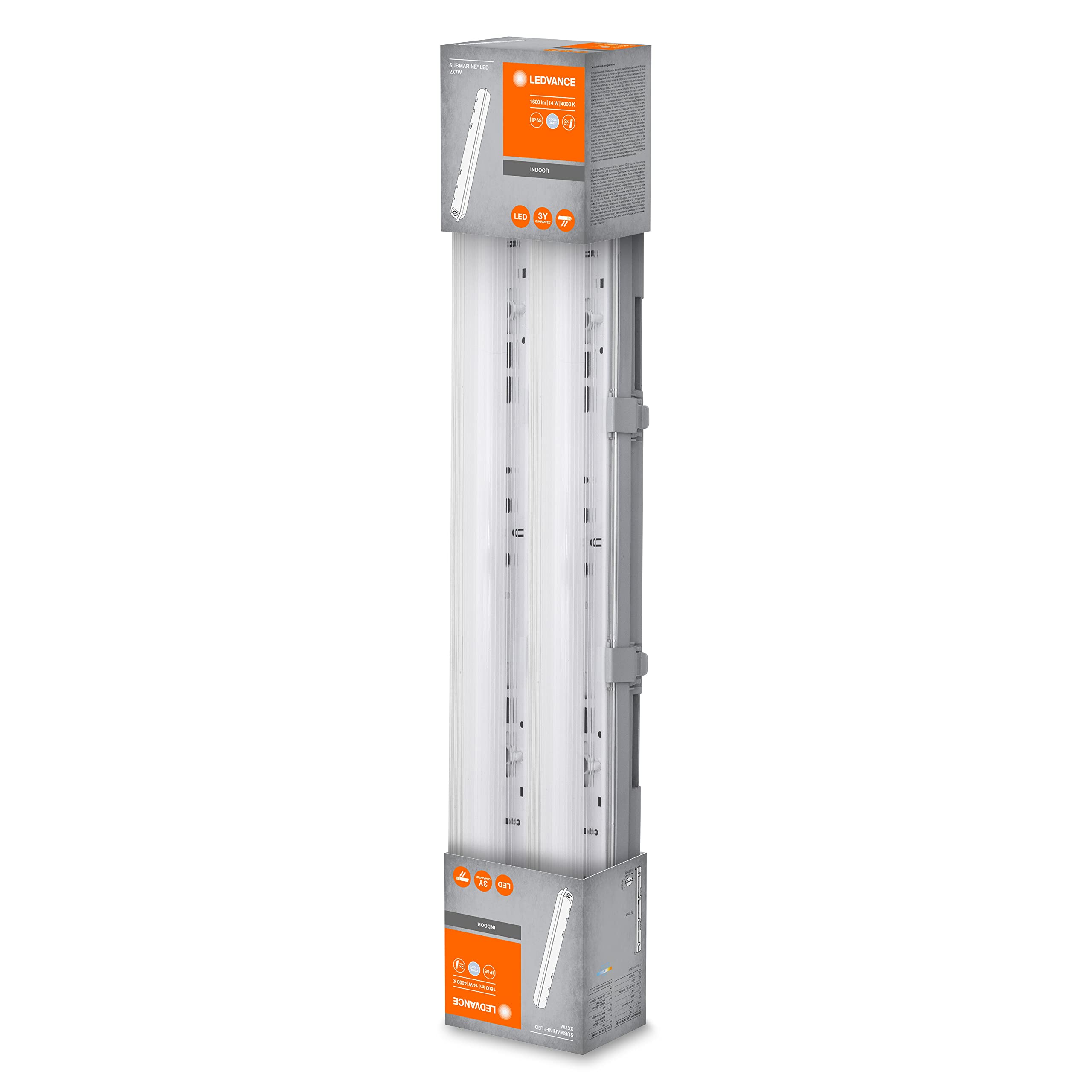 LEDVANCE Submarine Plafoniera Stagna 2X8W 60 Luce Naturale 4000K