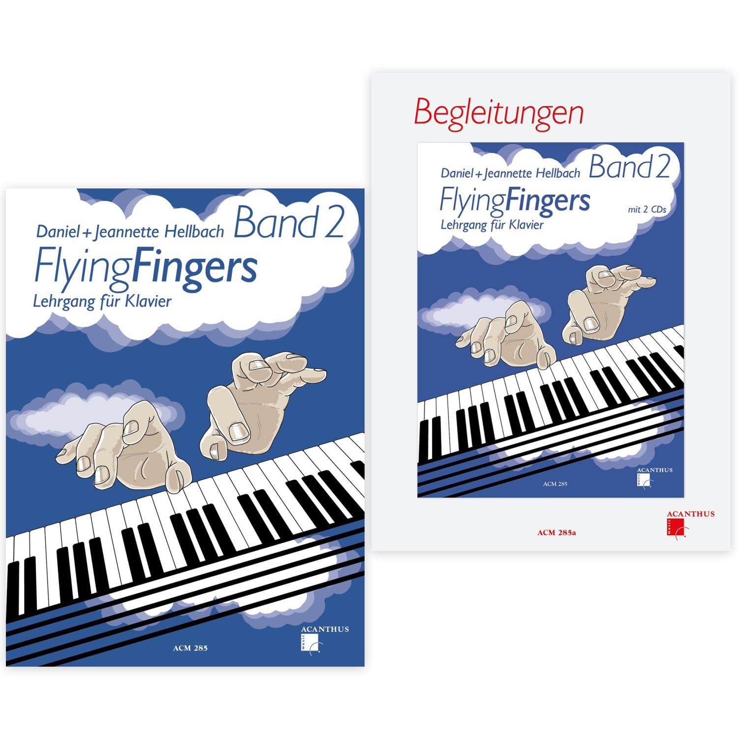 Hellbach, Flying Fingers 2 Piano School + Accompaniments