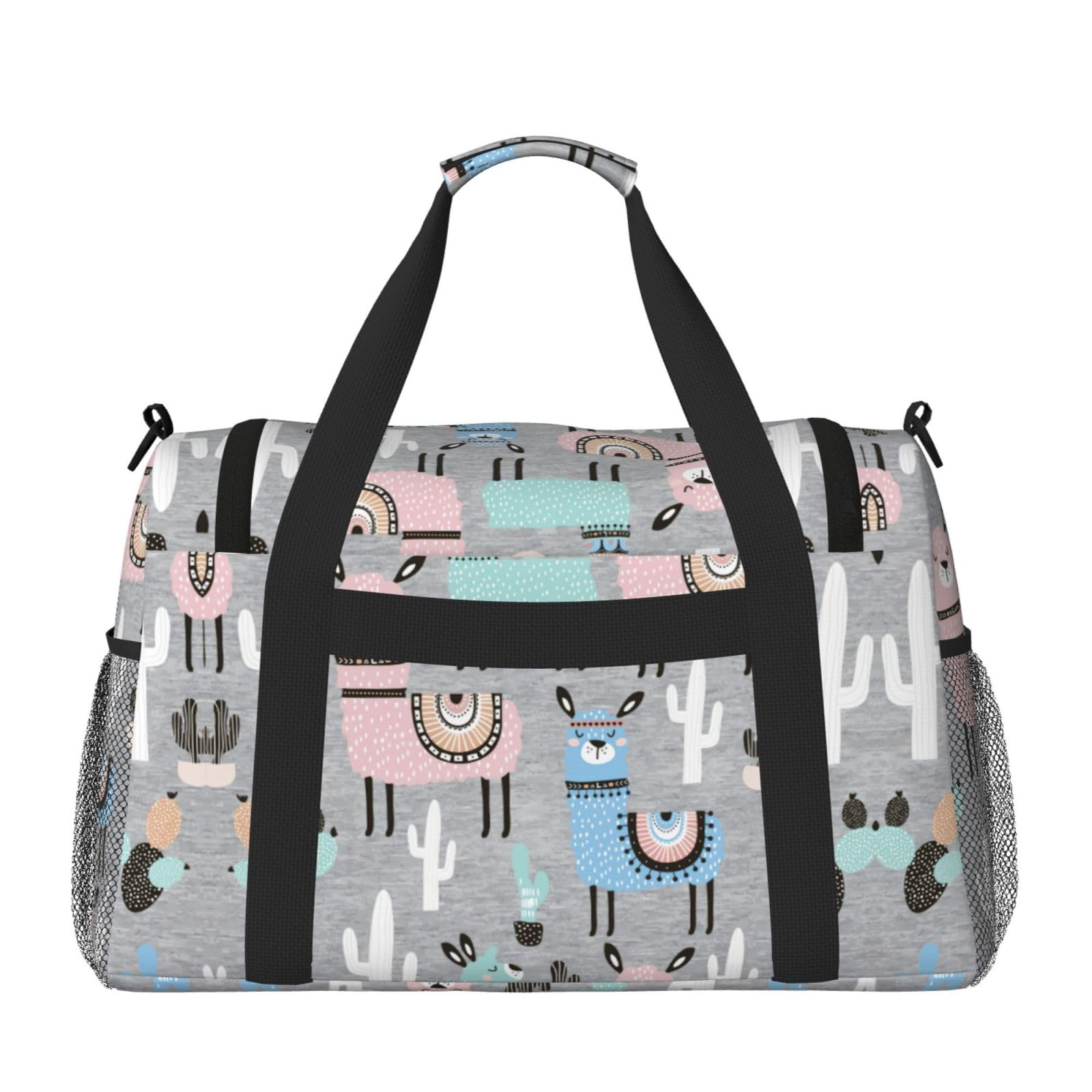 Lama kaktus torba na ramię kobiety mężczyźni podróżna torba crossbody torebka torba na ramię torebki robocze codzienna torba hobo
