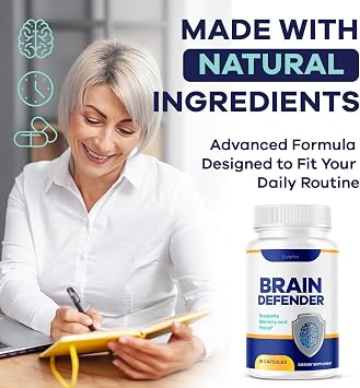 (2 Pack) Brain Defender - Official Brain Defender Supplement Advanced Pills, Natural Brain and Memory Support, Brain Defender Health & Wellness Multivitamin, 120 Capsules for 2 Months