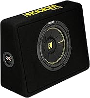 Vista 1 de KICKER TCWC104 CompC Subwoofer de 10" en carcasa de perfil delgado de 4 Ohm