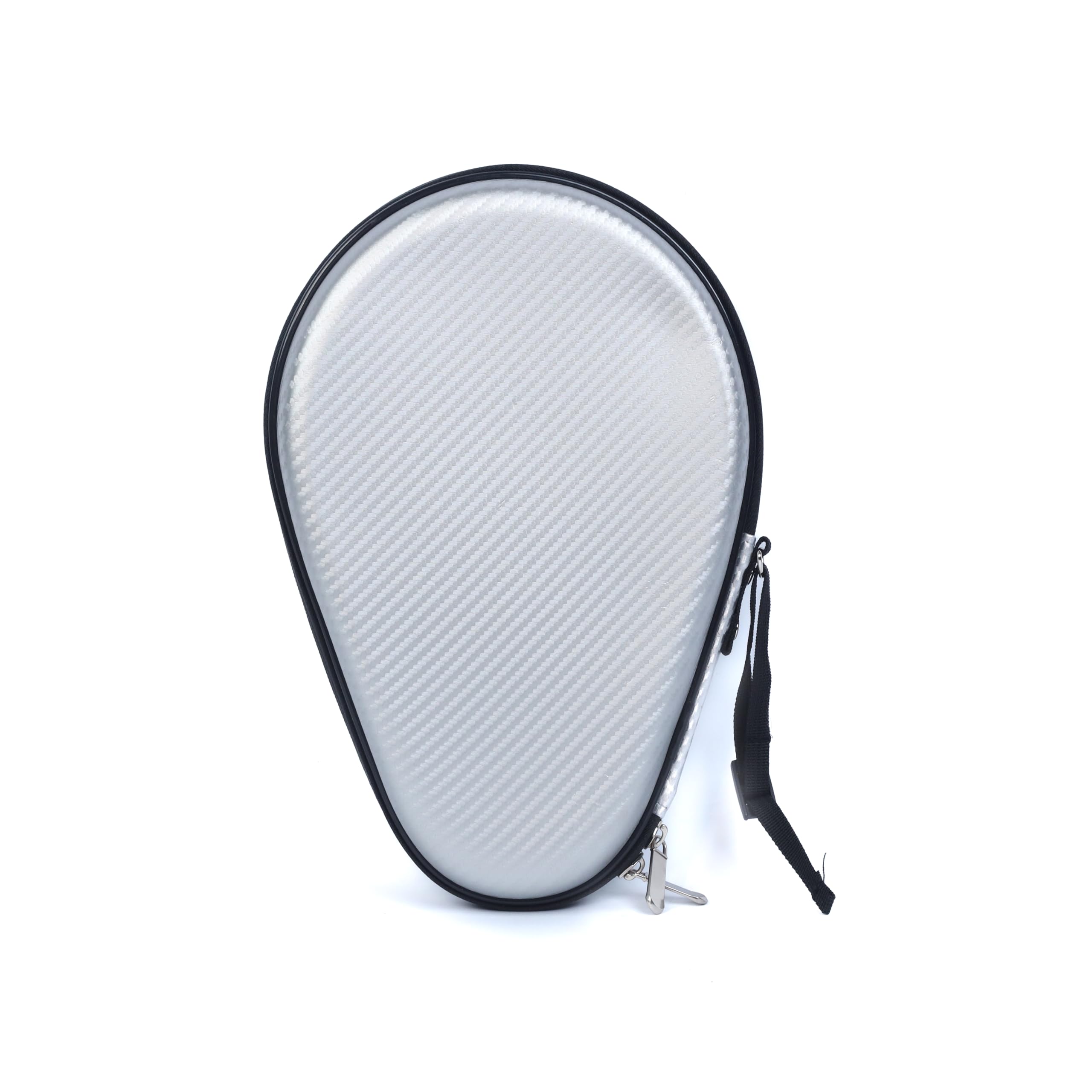 FLICK Round Table Tennis Racket Hard Case: Protective Cover for Paddles - Durable and Portable Storage Solution (Silver) 1
