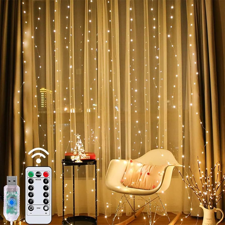 Amazon.co.jp: LED カーテンライト イルミネーションライト 暖色