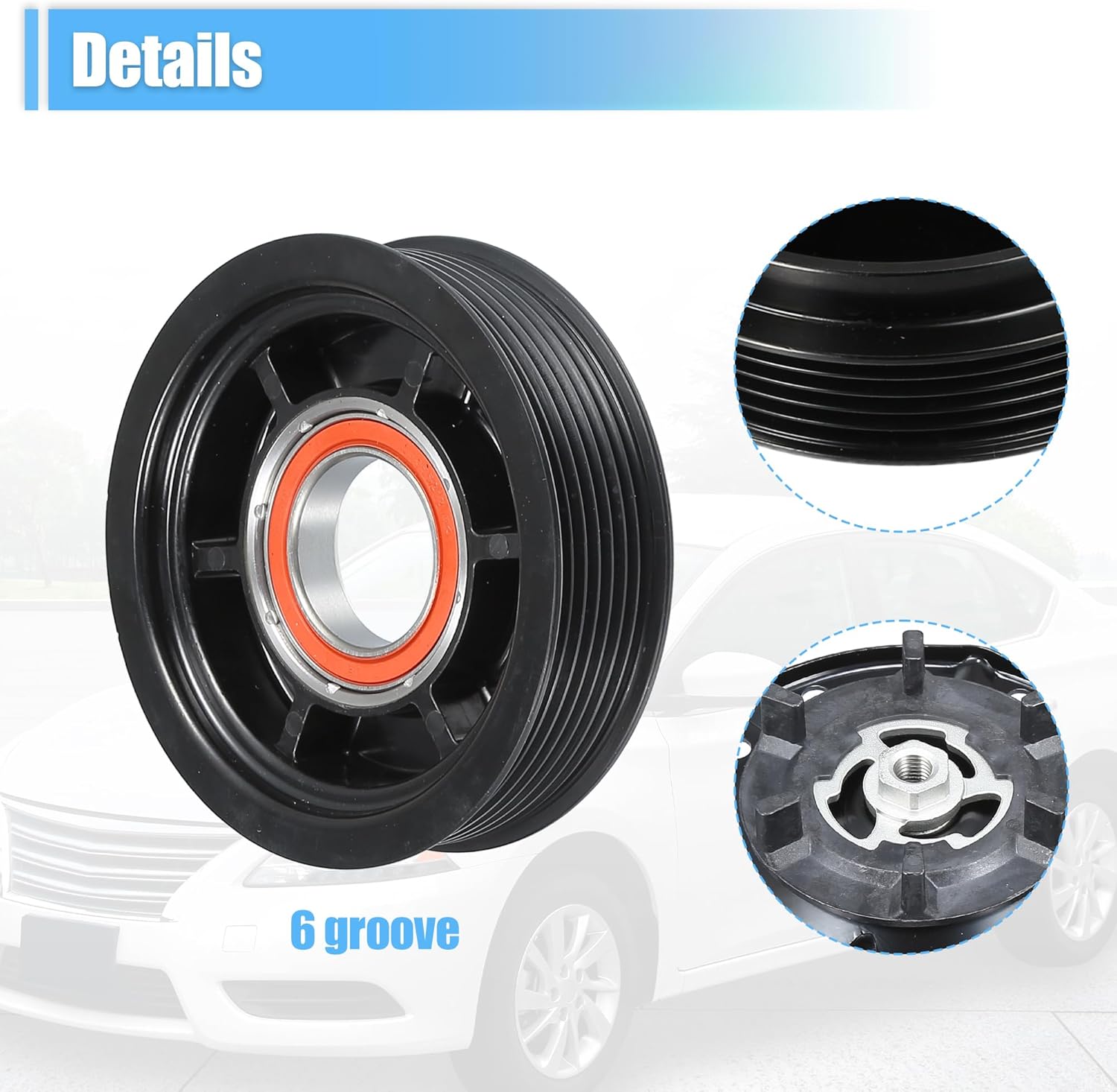 uxcell AC Compressor Clutch Set Replace for Toyota Corolla 2009-2010 A/C Clutch Repair Assembly