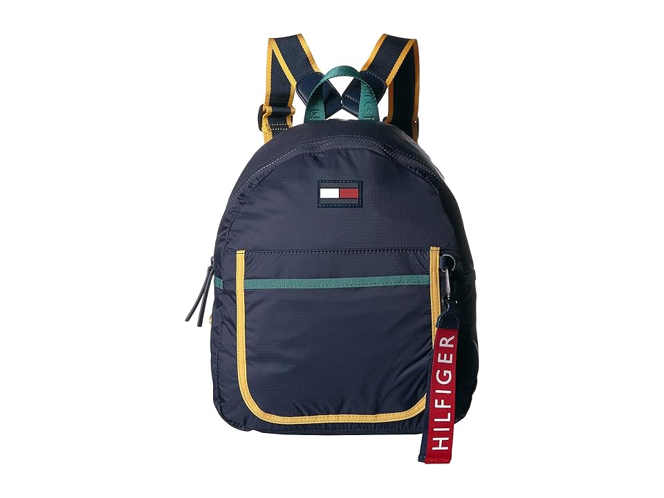 

Tommy Hilfiger Crewe Nylon Backpack (Navy/Multi) Backpack Bags