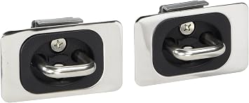 Bull Ring 9044 Flush Fit Retractable Tie Down Anchors, Stainless Steel