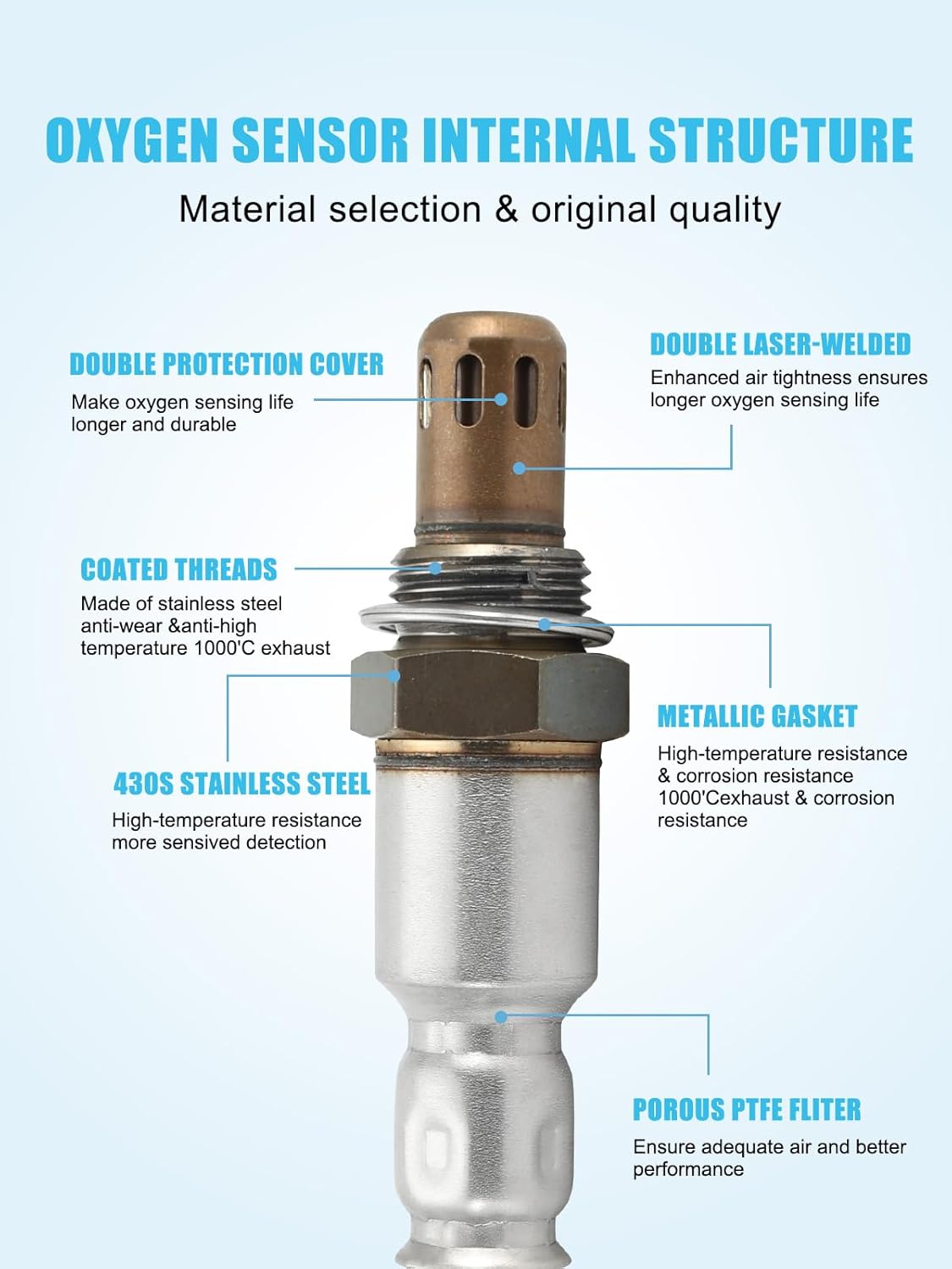 TAUTOY 2PCS 234-9091 234-4462 O2 Oxygen Sensor Upstream and Downstream (2.4L L4) for Honda Accord 2008-2012, for Acura TSX 2009-2014, 36531-R40-A01, 36532-R40-A01