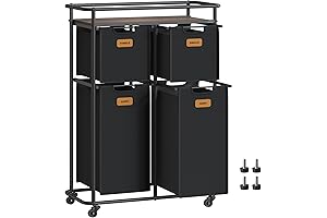 Premium Laundry Sorter: Vasagle Laundry Hamper with 39.6 Gal. Capacity