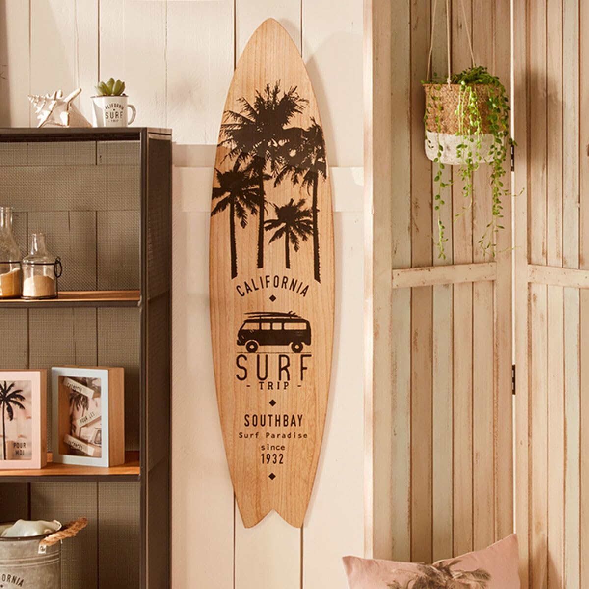 ATMOSPHERA Tavola da surf South Bay, stampa bianca, colore: nero
