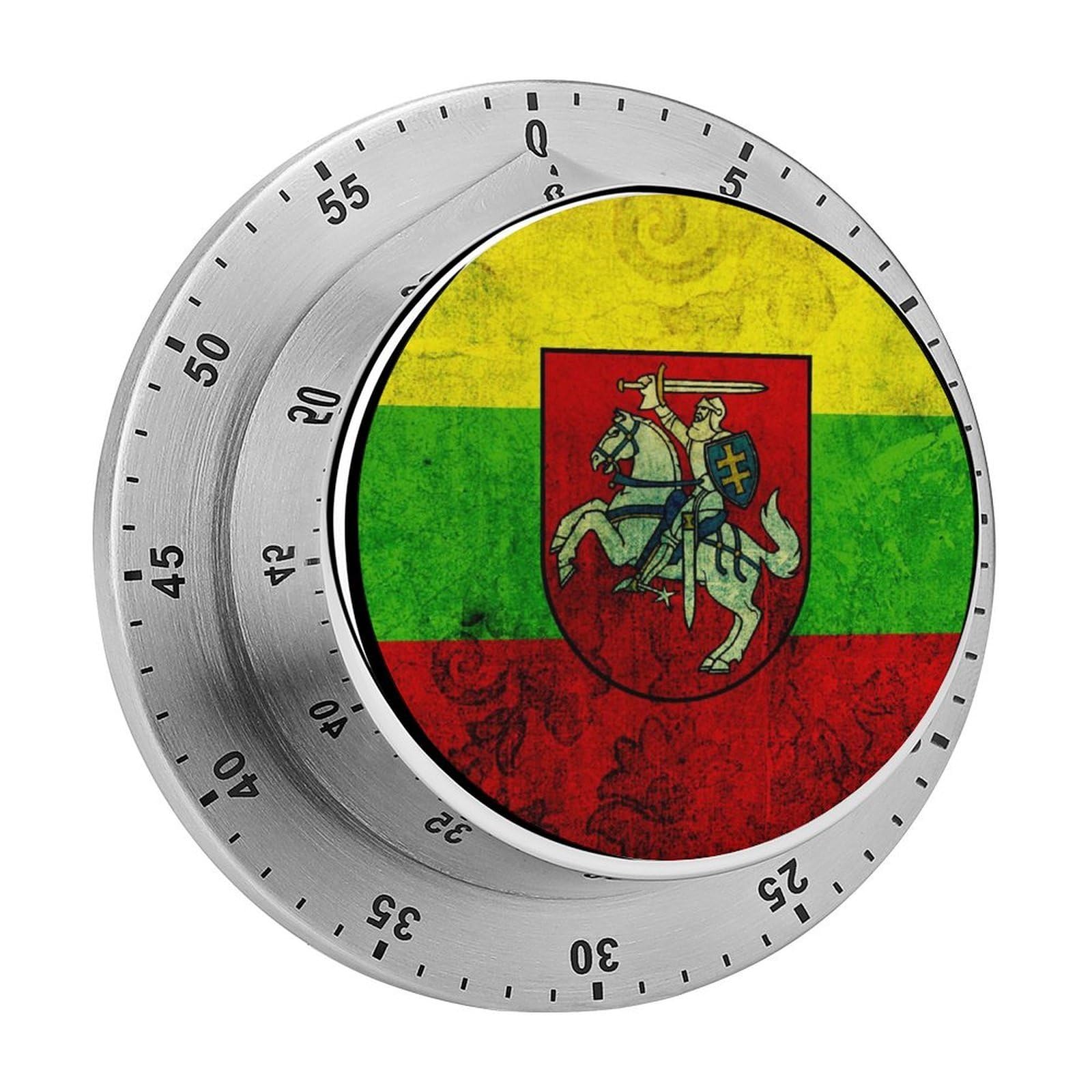 Lithuanian Flag Mechanical Rotary Timer, Used for Daily Timing