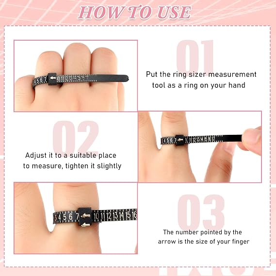 Xuhal 100 Pack Ring Sizer Bulk Plastic Finger Gauge Tool, 1-17 USA Size