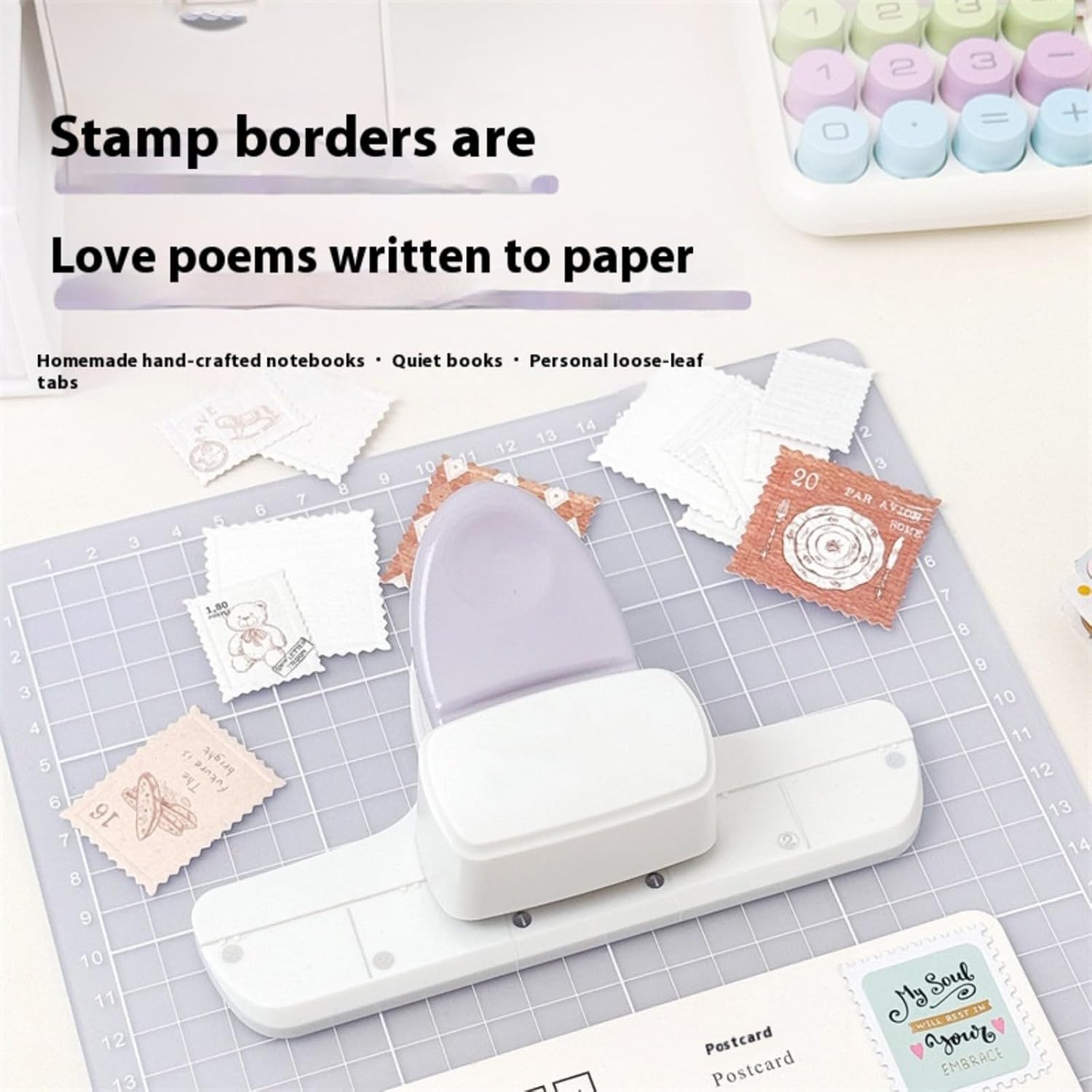 Stamp Paper Press, Large Hand Account Flower Dispenser Manual Stamp Paper Embosser