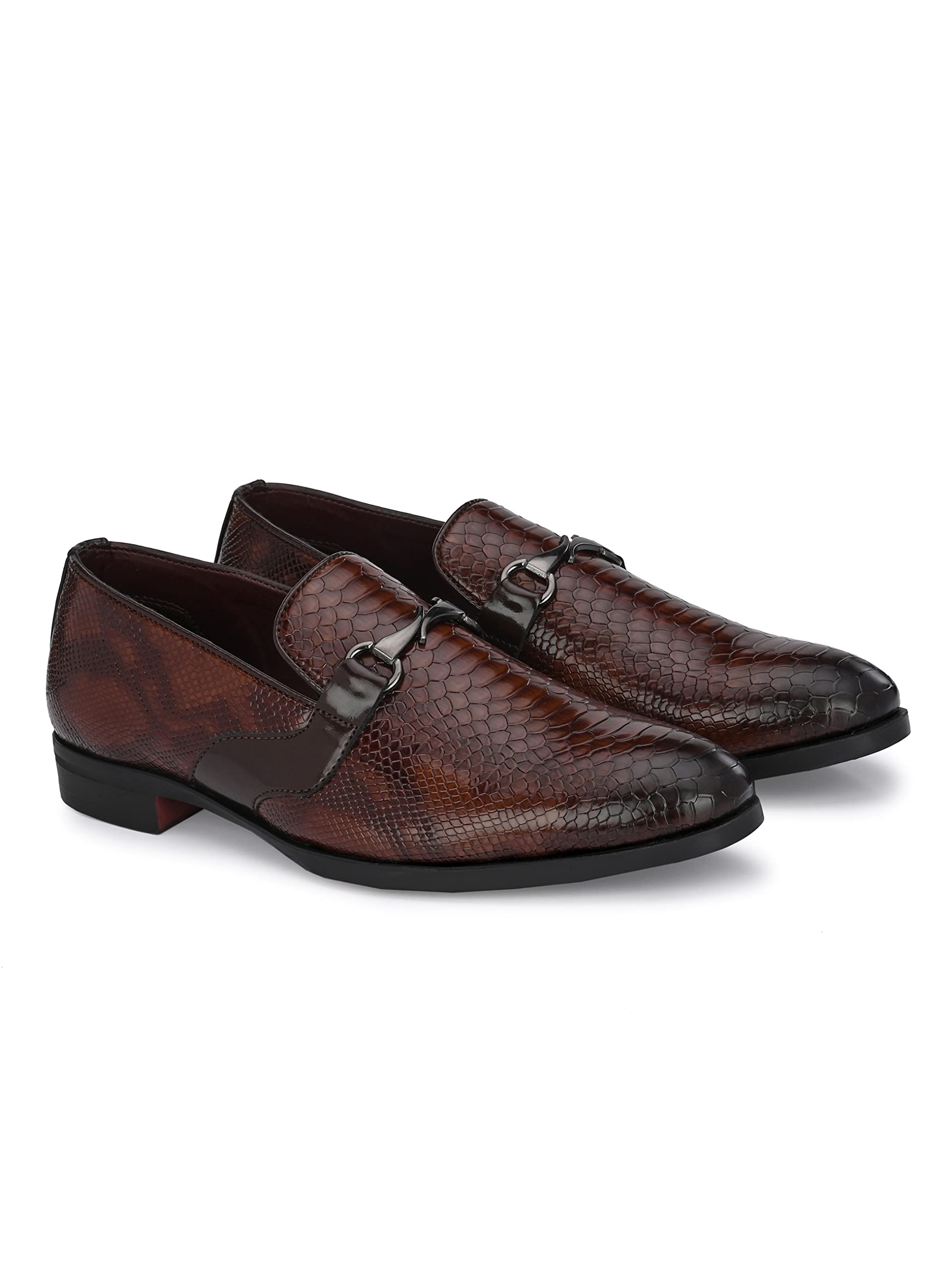 San Frissco Comfort-Fit Formal Moccasins Faux Leather Upper Cushioned Footbed/Comfortable Fashionable Stylish Flexible for Men/Size : 9 (Brown) (B0D4DNTTHT) Amazon Price History, Amazon Price Tracker
