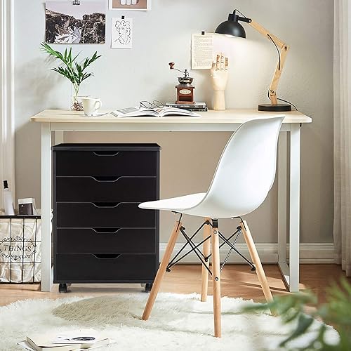 Miniatura 2 de Archivador de 5 cajones, archivador móvil con ruedas universales, gabinete de oficina con 5 cajones, soporte vertical para impresora, gabinete de