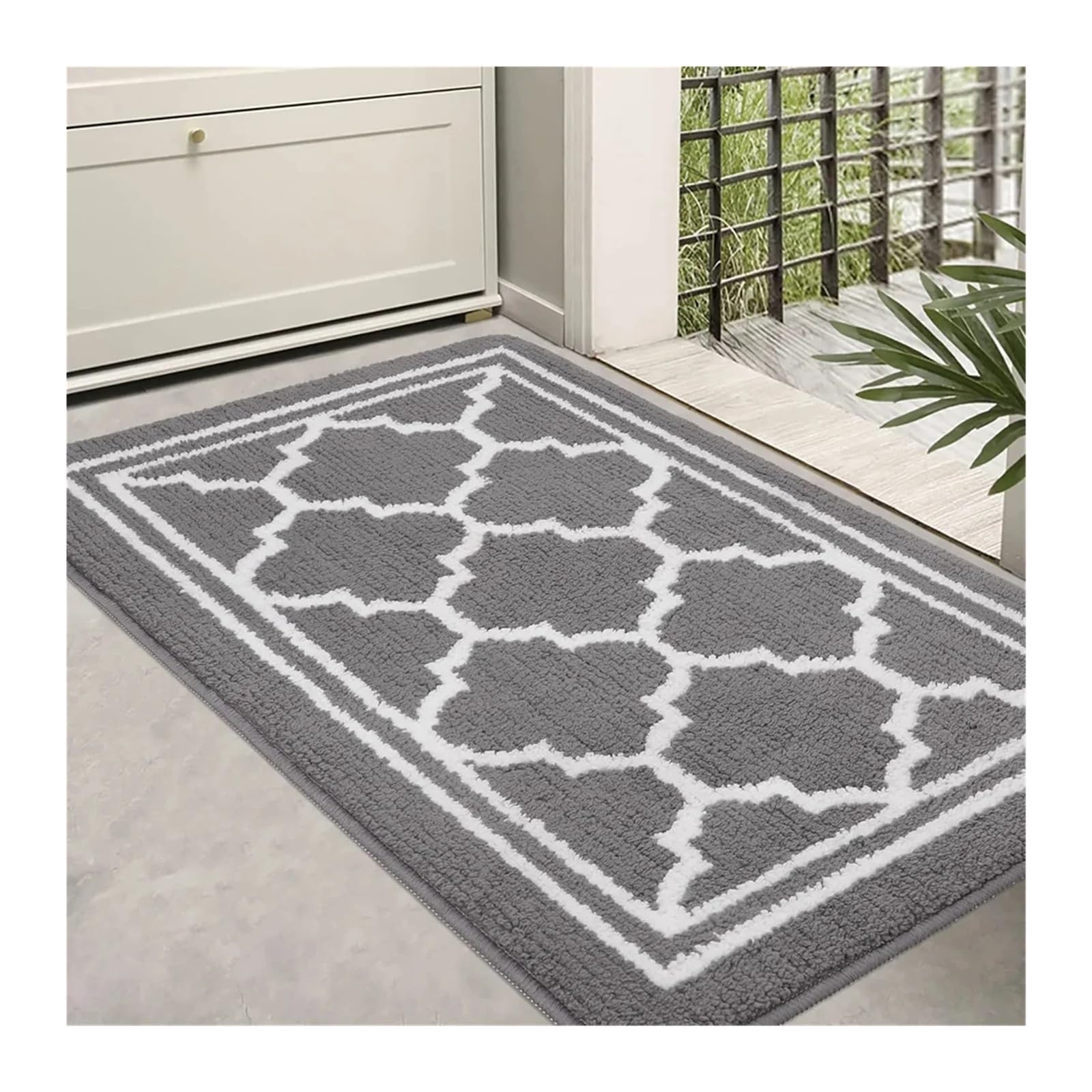 Paillasson d'entrée 80x120cm jaune clair pour la maison et tapis de cuisine absorbant