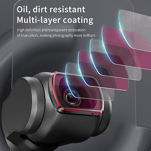 Miniatura 8 de Juego de filtros ND para DJI Osmo Pocket 3 Creator Combo Accesorios  Paquete de 4 ND 16, ND 32, ND 64, ND 256 (magnético) (versión de aluminio)